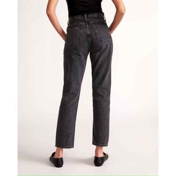 Everlane Jeans Button Fly 90s Cheeky Straight High Rise Washed Black NEW - Picture 2 of 15